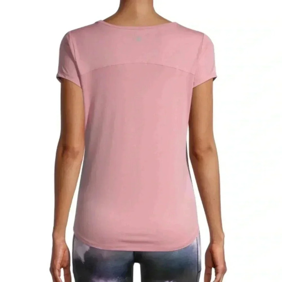 90 Degrees t shirt pink medium dusty rose office gym athletic business casual - Picture 2 of 6
